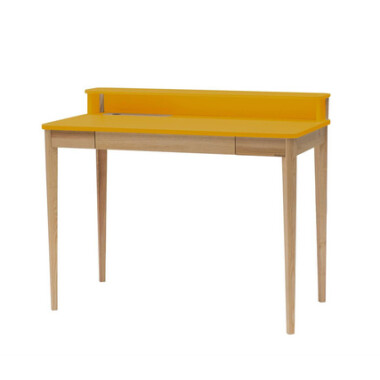 Biurko ASHME Jesionowe 110x56x75cm – Żółty