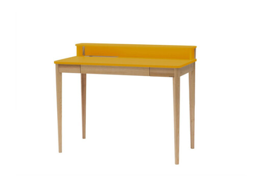 Biurko ASHME Jesionowe 110x56x75cm – Żółty