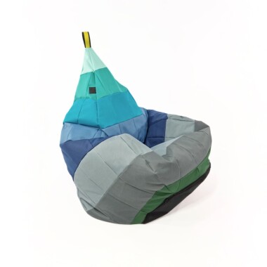 Puf TIPI OCEAN patchwork- solidny puf do pokoju zabaw, do pokoju dziecka, do szkoły lub gabinetu