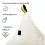 Jasna pufa, worek sako w kolorze kości słoniowej