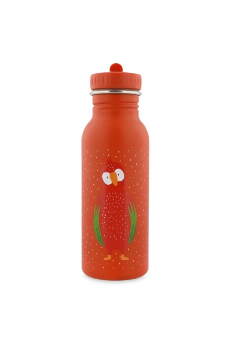 Czerwona Butelka bidon dla dziecka, ze stali nierdzewnej 500 ml - Papuga Trixie Baby
