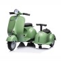 Stylowy retro skuter elektryczny dla dzieci Vespa- zielona