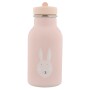 Różowa termiczna butelka z królikiem- 350 ml - Królik Trixie Baby, stal nierdzewna- 100% bezpieczna