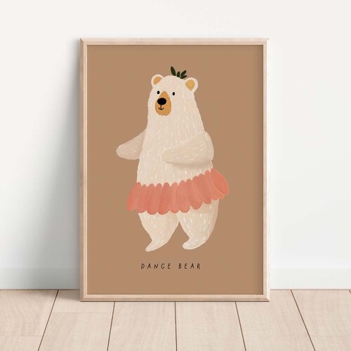 Pastelowy plakat na ścianę do pokoju dziecka