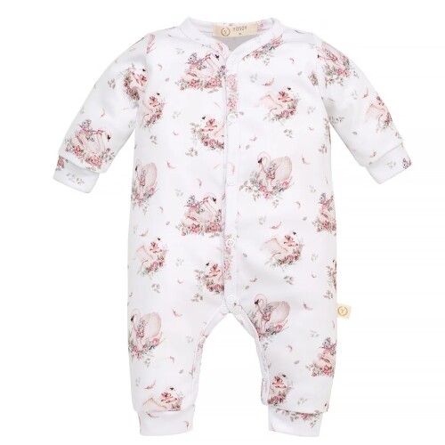 Rampers organic cotton Magic Swans