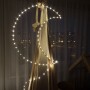 Złota lampka w kształcie księżyca z ciepłymi diodami LED do pokoju dziecięcego
