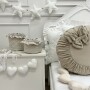 Koszyczki pikowane z velvetu do pokoju dziecięcego – rozmiary S, M i L