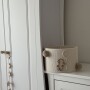 Lampa wisząca BOHO z misiem ze sznurka trzymającym balonik – dekoracja do pokoju dziecka