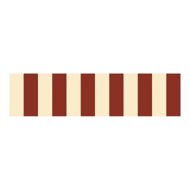 Border ścienny Stripes Nostalgia Beige Red – pas dekoracyjny w beżowo-czerwone paski do pokoju dziecka