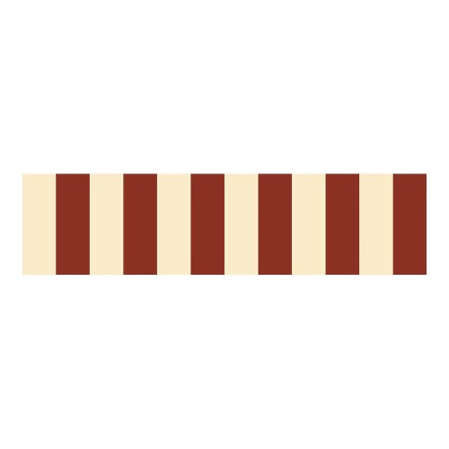 Border ścienny Stripes Nostalgia Beige Red – pas dekoracyjny w beżowo-czerwone paski do pokoju dziecka