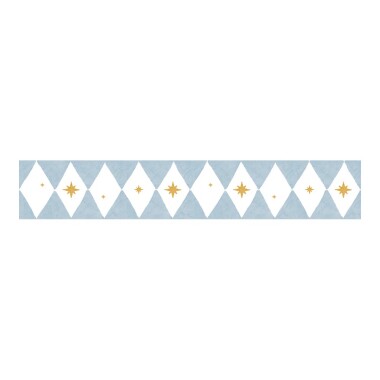 Border ścienny Diamonds with Stars – pas dekoracyjny w romby z gwiazdkami do pokoju dziecka