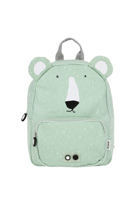 Miętowy plecak dziecięcy miś polarny Trixie Baby, 5 l, wodoodporny, dla dzieci 2+