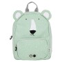 Miętowy plecak dziecięcy miś polarny Trixie Baby, 5 l, wodoodporny, dla dzieci 2+
