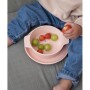 Różowa silikonowa miseczka dziecięca z króliczkiem – Trixie Baby