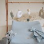 Wodoodporny przewijak o minimalistycznym designie z pokrowcem muślinowym GOTS- błękitny