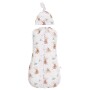 Otulacz dla niemowląt z wypełnieniem YOSOY wykonany z najwyższej jakości bawełny z dodatkiem elastanu, zapewnia maluszkowi ciepło, delikatność i idealne dopasowanie. Biały w króliczki.