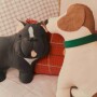 Poduszka w kształcie psa- Cooper Beagle, w kolorze kremowo- brązowym