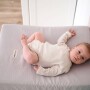 Wodoodporny przewijak o minimalistycznym designie z pokrowcem muślinowym GOTS- szary