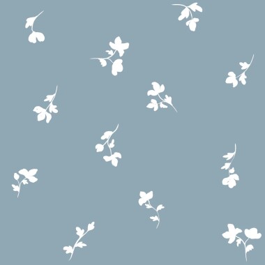 Tapeta Paris Flowers Blue w delikatne niebieskie kwiaty do pokoju dziecka
