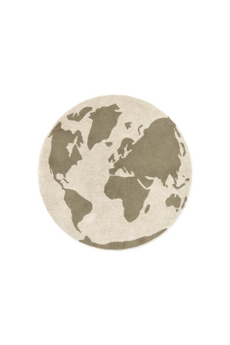 zmywalny dywan mapa świata Lorena Canals w naturalnym kolorze