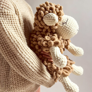 maskotka baranek bronek z dzieckiem przytulanka