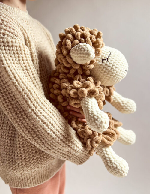 maskotka baranek bronek z dzieckiem przytulanka