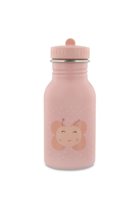stalowa butelka dla dzieci różowa motyl Trixie Baby