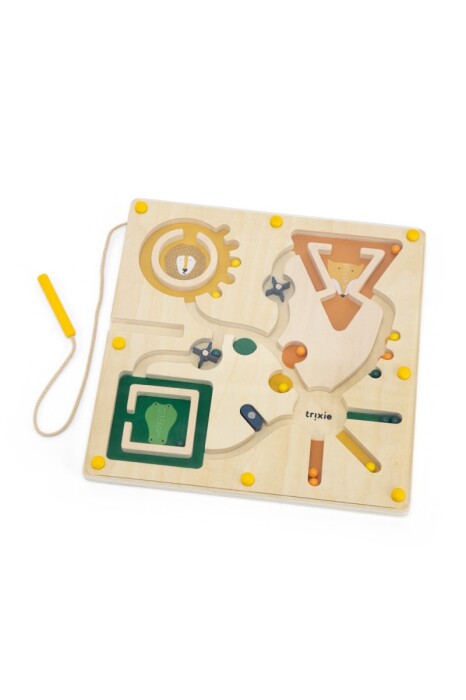 drewniany labirynt magnetyczny z kulkami Trixie Baby