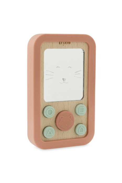 telefon kot dla niemowląt drewno silikon