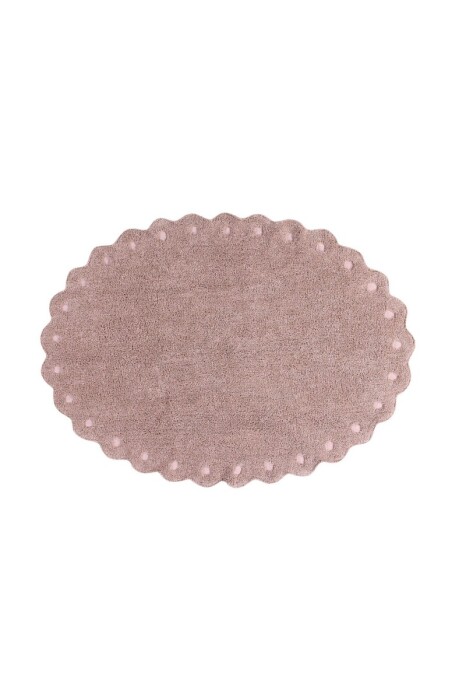 dywan 130x180 z falbanką dookoła- różowy