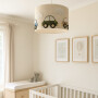Kremowa lampa wisząca do pokoju dziecka