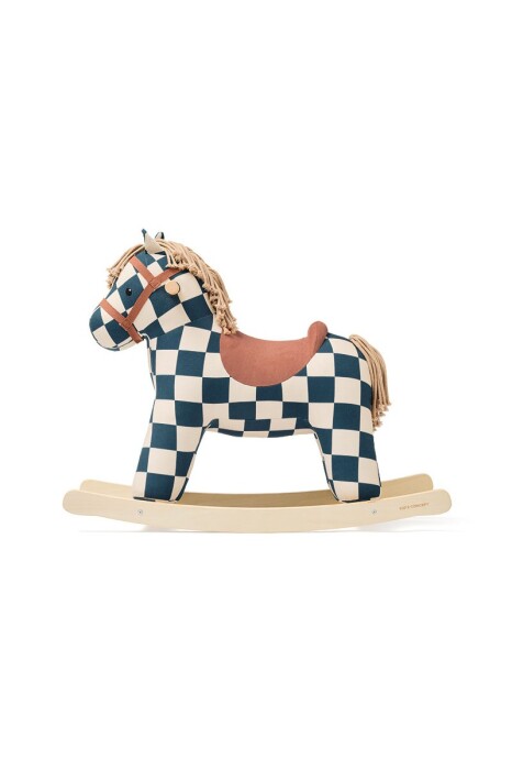 Koń na biegunach - tradycyjna zabawka do pokoju dziecka. Delikatnie kołysze, miękka w dotyku, z piękną grzywą do czesania.