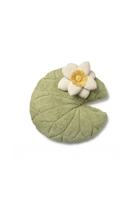 Zielona poduszka podłogowa Water Lily pełniąca funkcję pufa w pokoju dziecka