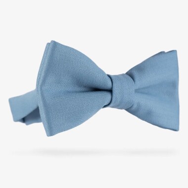 Niebieska mucha męska wełniana 6x12 cm z regulacją