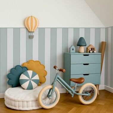 Lamperia samoprzylepna niebieska PCV do pokoju dziecka na wymiar