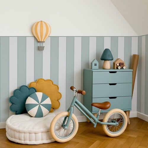 Lamperia samoprzylepna niebieska PCV do pokoju dziecka na wymiar