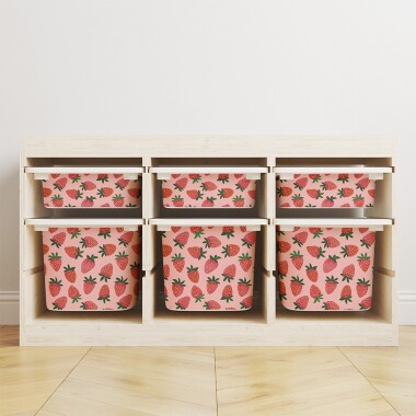 Naklejki na pojemniki TROFAST IKEA truskawki
