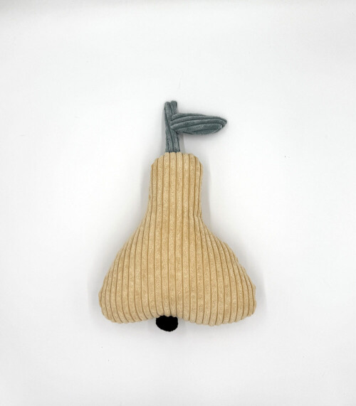 Poduszka dekoracyjna gruszka dla dziecka Pear sztruksowa miękka