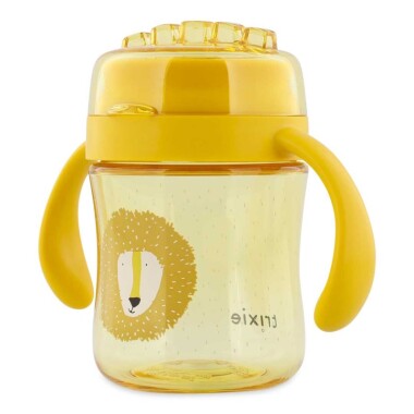 Kubek treningowy 360 stopni niekapek Trixie Baby wzór Lew z uchwytami