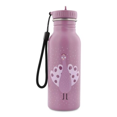 fioletowy bidon dziecięcy paw trixie baby stal nierdzewna 500 ml