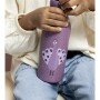 fioletowy bidon dziecięcy paw trixie baby stal nierdzewna 500 ml