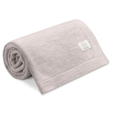 naturalny koc z wełny merino dla niemowlaka do wózka i łóżeczka