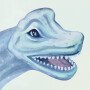Tapeta mural dla dzieci z dinozaurami – tyranozaur, triceratops i prehistoryczny świat