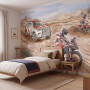 Tapeta mural dla dzieci z samochodem terenowym, quadem i motocrossem do pokoju chłopca