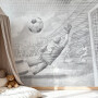 Tapeta mural z piłkarzem, bramką i stadionem do pokoju chłopca