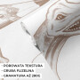 Tapeta do pokoju dziecka DINOZAURY SEPIA – subtelna, spokojna - pokazany fragment i struktura tapety